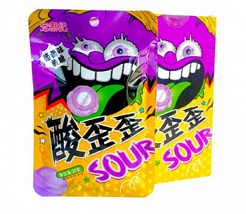 Кислые конфеты "SUPER CANDY" Виноград 29гр 1шт/20уп
